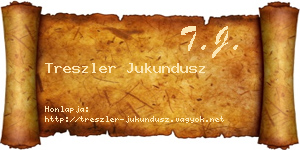 Treszler Jukundusz névjegykártya